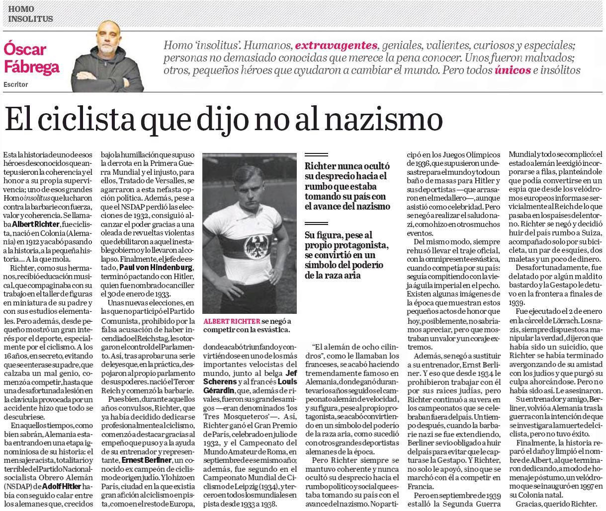 Homo insolitus 3: El ciclista que dijo no al nazismo 4 18405351_10202997109525078_852255828_o