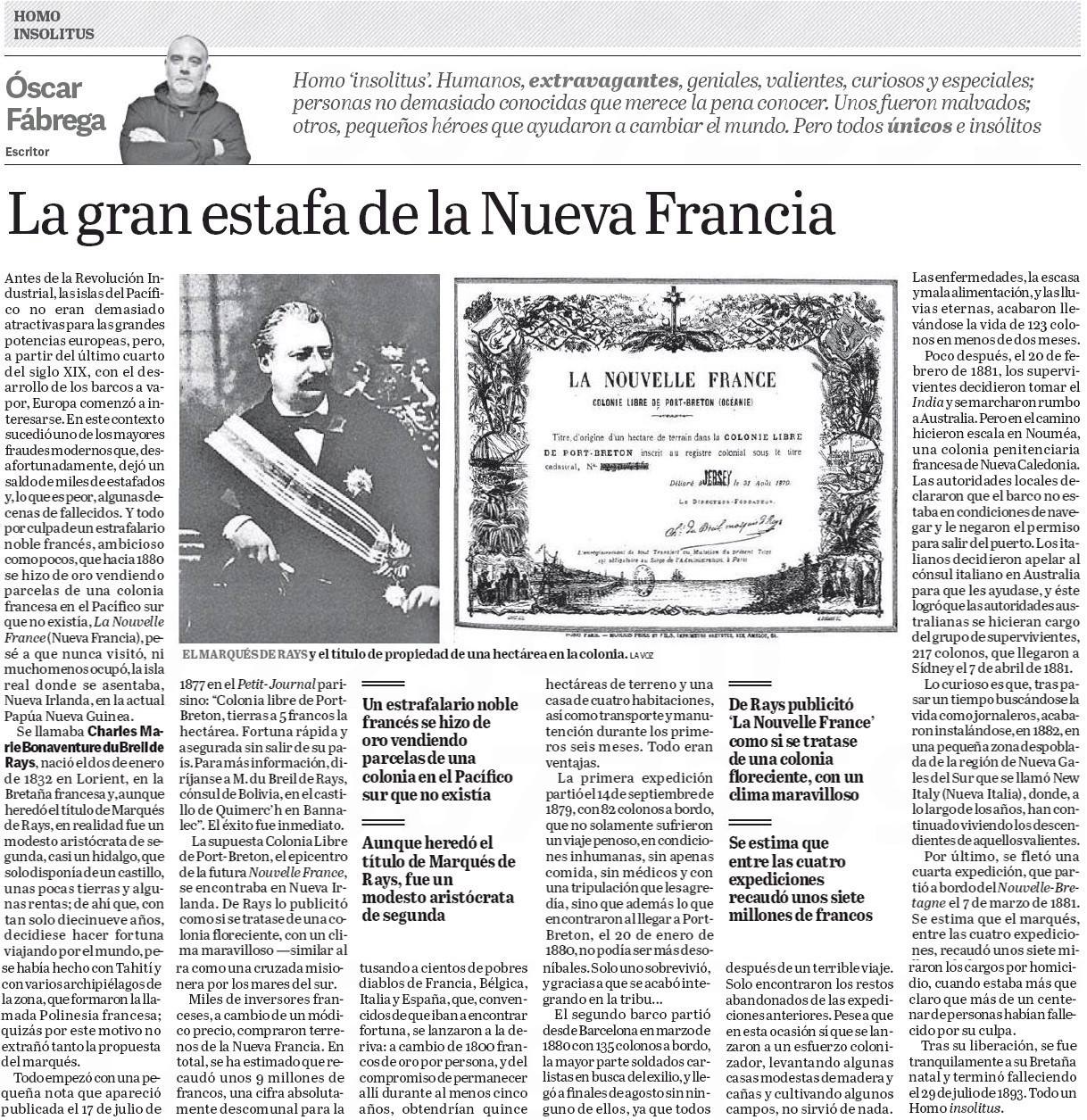Homo insolitus 19: La gran estafa de la Nueva Francia 4 21981776 10203519985316646 1365809380 o