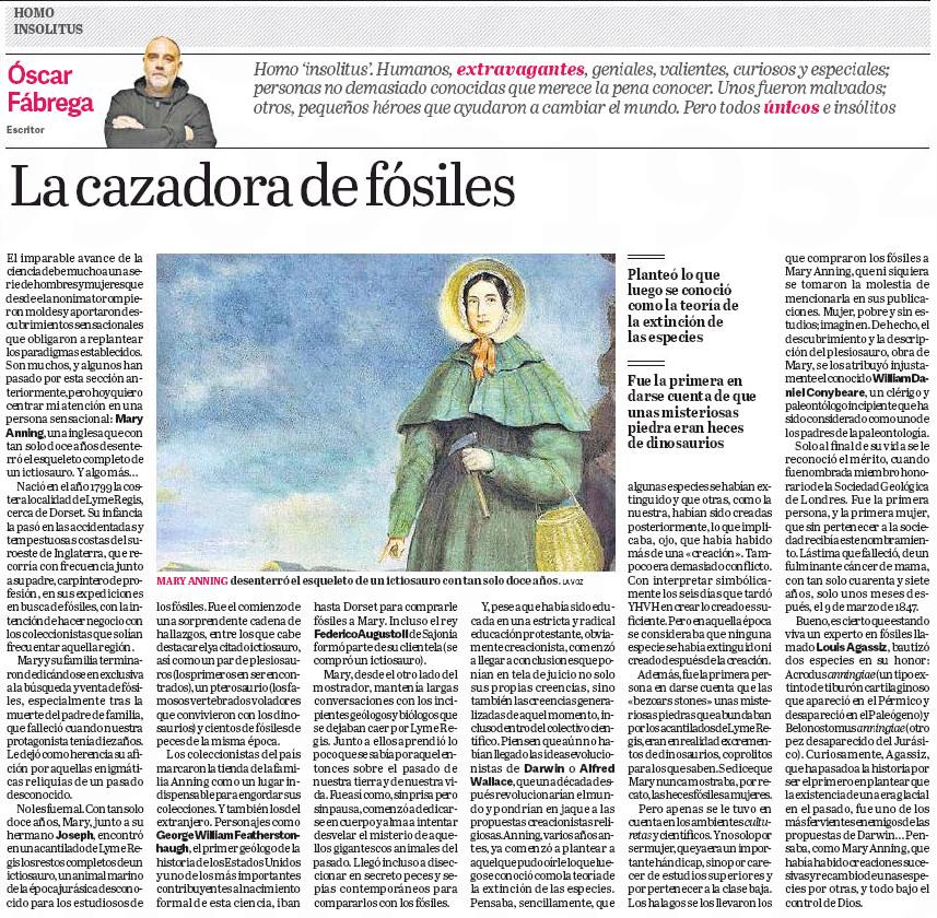 Homo insolitus 52: La cazadora de fósiles 2 41393546 10204725224126863 1820216168066056192 na