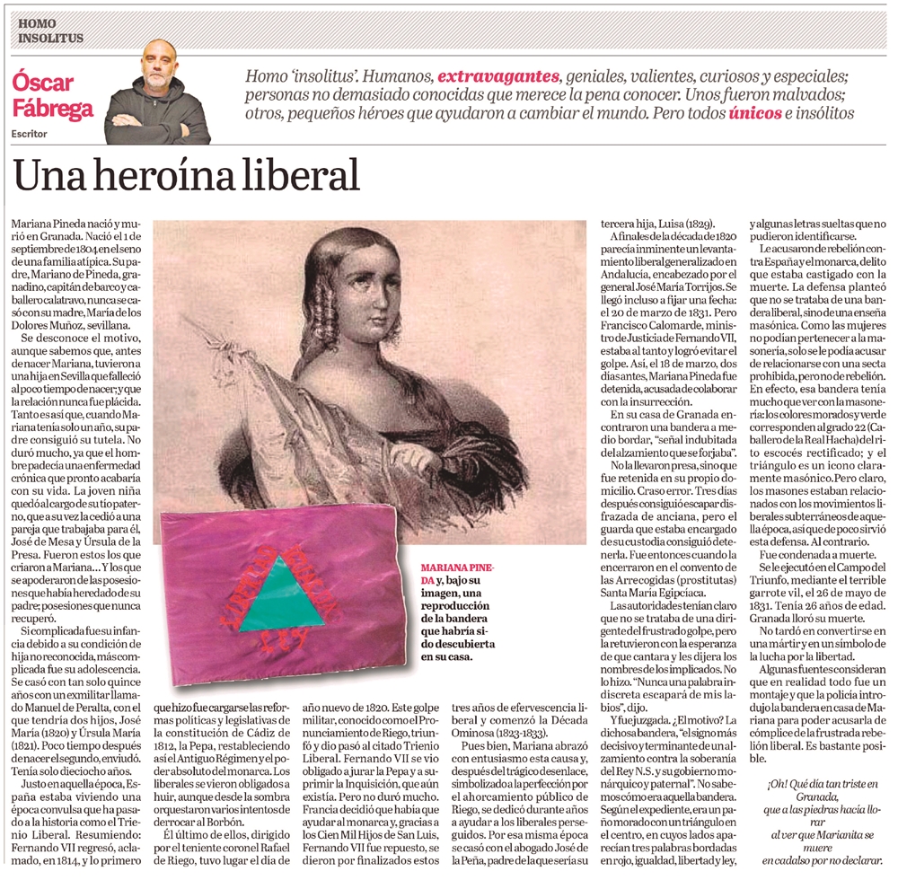 Homo insolitus 63: Una heroína liberal 2 Kiosko y Más21